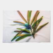 Evergreen Sprig met Berries Kitchen Towels Theedoek (Horizontaal)