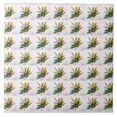 Evergreen Sprig met Berries Pattern Ceramic Tegel Tegeltje (Voorkant)