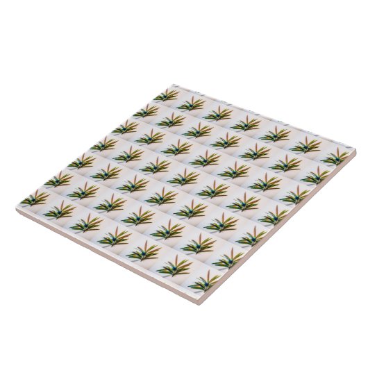 Evergreen Sprig met Berries Pattern Ceramic Tegel Tegeltje (Zijkant)