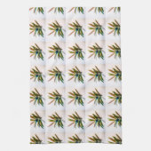 Evergreen Sprig met Berries Pattern Kitchen Towel Theedoek (Verticaal)