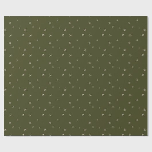 Evergreen Star Pattern-pakpapier Cadeaupapier (Vlak)