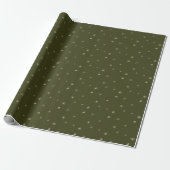 Evergreen Star Pattern-pakpapier Cadeaupapier (Uitgerold)