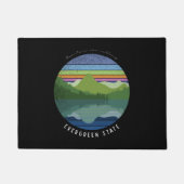 Evergreen state doormat deurmat (Voorkant)