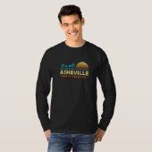 Evergreen Sunset Asheville Forest North Carolina W T-shirt (Voorkant volledig)