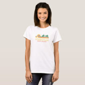Evergreen Sunset Asheville Forest North Carolina W T-shirt (Voorkant volledig)