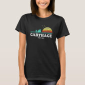 Evergreen Sunset Carthage Forest Texas Bossen Camp T-shirt (Voorkant)