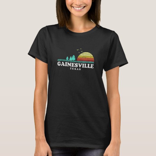 Evergreen Sunset Gainesville Forest Texas Bossen C T-shirt (Voorkant)