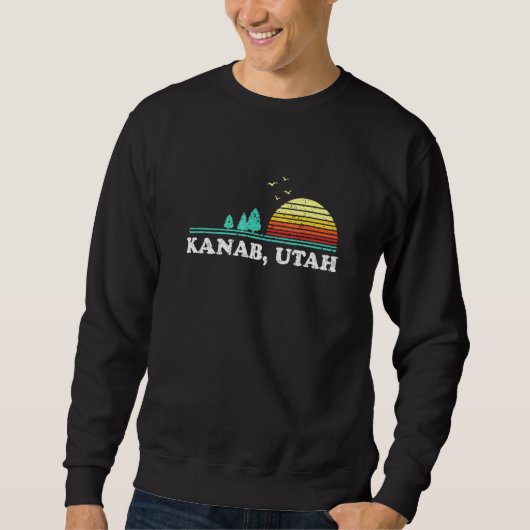 Evergreen Sunset Kanab Forest Utah Bossen Camping Trui (Voorkant)