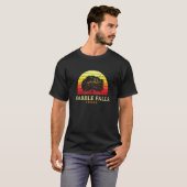 Evergreen Sunset Marble Herfsten Eikenboom Texas B T-shirt (Voorkant volledig)