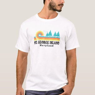 Evergreen Sunset St George Island Forest Maryland T-shirt
