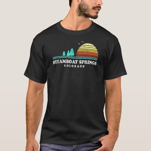 Evergreen Sunset Steamboot Springs Forest Colorado T-shirt (Voorkant)