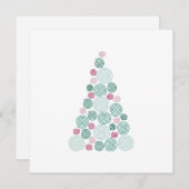 Evergreen Swirl Card Aankondiging (Voorkant / Achterkant)