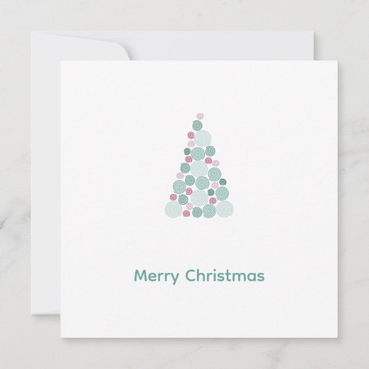 Evergreen Swirl Card Aankondiging (Achterkant)