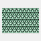 Evergreen Swirl met oliden Inpakpapier Vel (Voorkant)