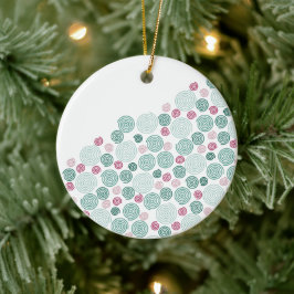 Evergreen Swirl - (Patroon) Keramisch Ornament