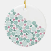 Evergreen Swirl - (Patroon) Keramisch Ornament (Achterkant)
