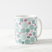 Evergreen Swirl (Patroon) Koffiemok (Voorkant rechts)