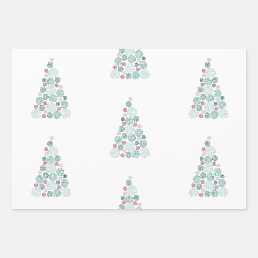 Evergreen Swirl (Pattern) Inpakpapier Vel (Voorkant 2)