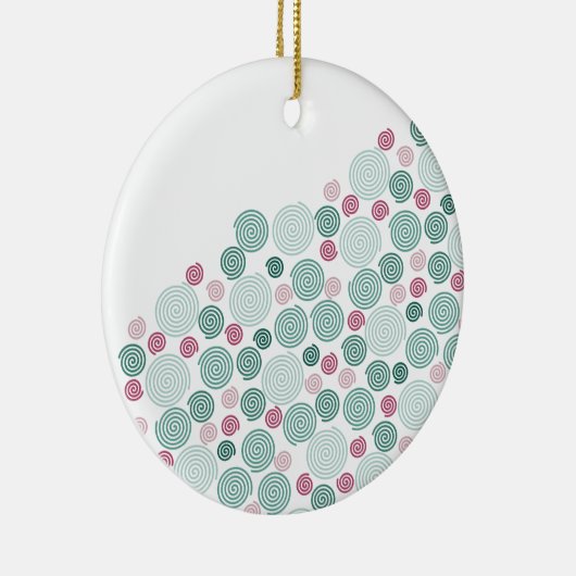 Evergreen Swirl - (Pattern) Keramisch Ornament (Rechts)