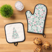 Evergreen Swirl (Pattern) Ovenwant & Pannenlap Set (Top down)