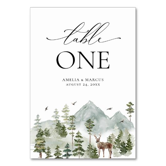 Evergreen-tabelnummer Kaart (Achterkant)