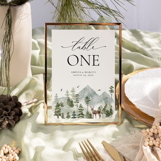 Evergreen-tabelnummer Kaart