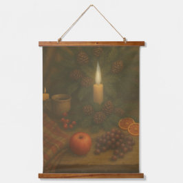 Evergreen Table – Candlelight and Calm Hangend Wandkleed