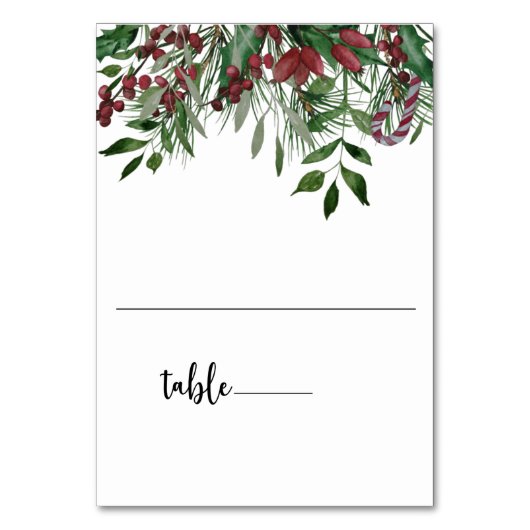 Evergreen-tafelkaart Kaart (Voorkant)
