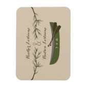 Evergreen takken + kano opslaan van de datum magne magneet (Verticaal)