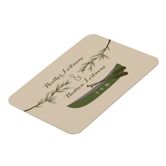 Evergreen takken + kano opslaan van de datum magne magneet (Linkerzijde)