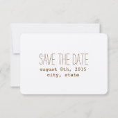 Evergreen Tree Branches Wedden Save the Date (Achterkant)