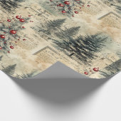 Evergreen Tree Forest Cadeaupapier (Hoek)