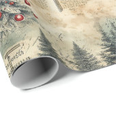 Evergreen Tree Forest Cadeaupapier (Rol Hoek)