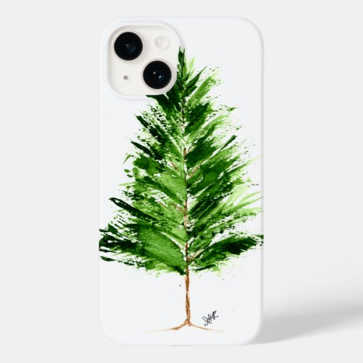 Evergreen Tree iPhone 14 Barely There Hoesje (Achterkant)