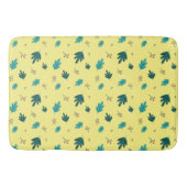 Evergreen Tree Leaves en Red Holly Berries Badmat (Voorkant)