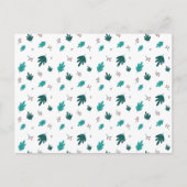 Evergreen Tree Leaves en Red Holly Berries Briefkaart (Voorkant)