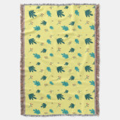 Evergreen Tree Leaves en Red Holly Berries Deken (Voorkant Verticaal)