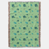 Evergreen Tree Leaves en Red Holly Berries Deken (Voorkant Verticaal)