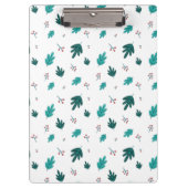 Evergreen Tree Leaves en Red Holly Berries Klembord (Voorkant)