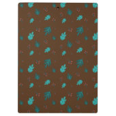 Evergreen Tree Leaves en Red Holly Berries Klembord (Achterkant)