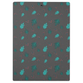 Evergreen Tree Leaves en Red Holly Berries Klembord (Achterkant)