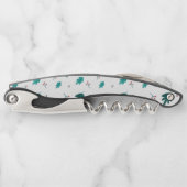 Evergreen Tree Leaves en Red Holly Berries Kurkentrekker (Voorkant)