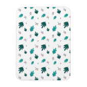 Evergreen Tree Leaves en Red Holly Berries Magneet (Verticaal)