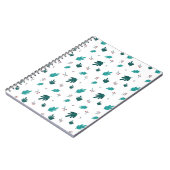 Evergreen Tree Leaves en Red Holly Berries Notitieboek (Linkerzijde)