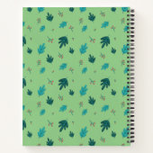 Evergreen Tree Leaves en Red Holly Berries Notitieboek (Achterkant)