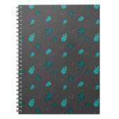 Evergreen Tree Leaves en Red Holly Berries Notitieboek (Voorkant)