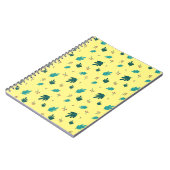 Evergreen Tree Leaves en Red Holly Berries Notitieboek (Linkerzijde)