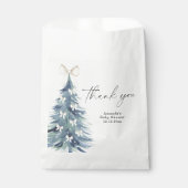 Evergreen Tree met bogen Baby shower Bedankt Bedankzakje (Voorkant)