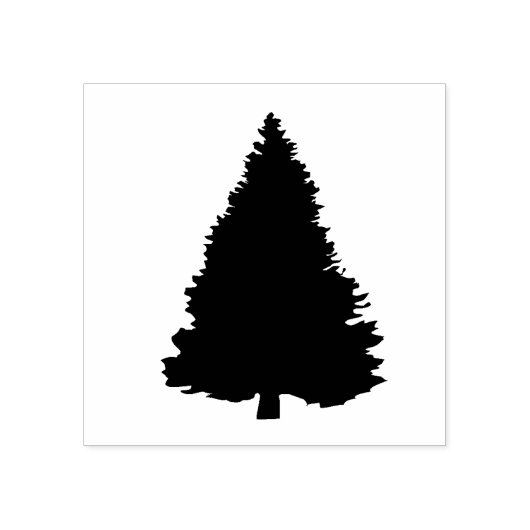 Evergreen Tree Rubber Stamp Rubberstempel (Afrduk)
