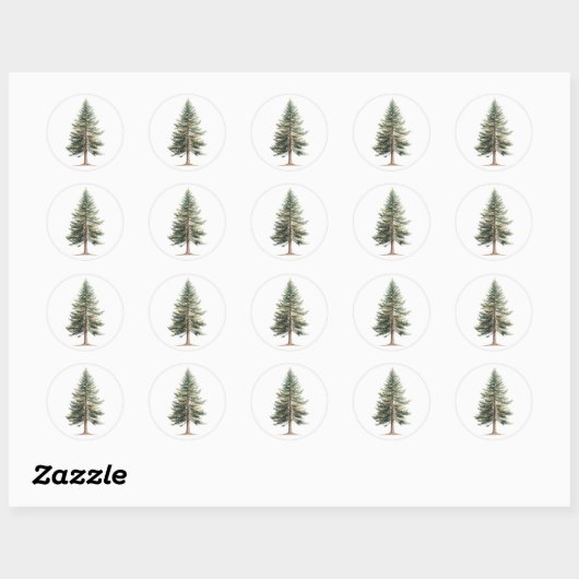 Evergreen Tree Sticker (Vel)